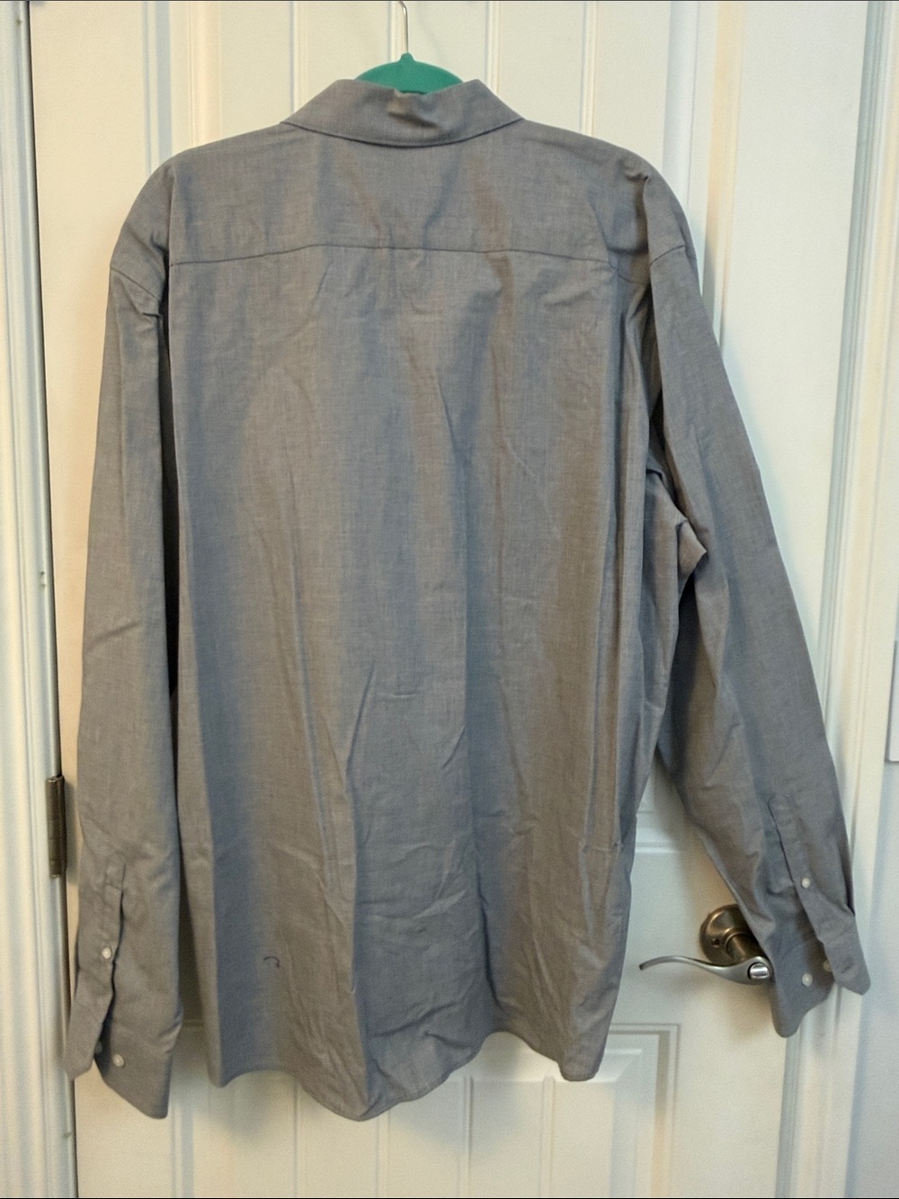 Apt. 9 Men's Light Gray Button-Up Dress Shirt XXL - Picture 3 of 3